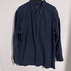 Woolrich Dark Blue Casual Button-Down Shirt
